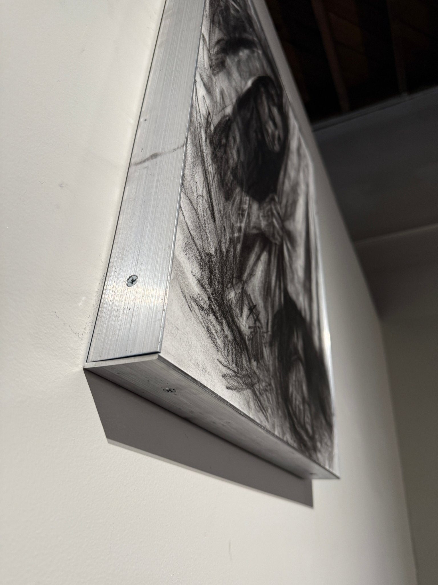 Healed by Faith | Original Charcoal on Canvas - Mad Charcoal