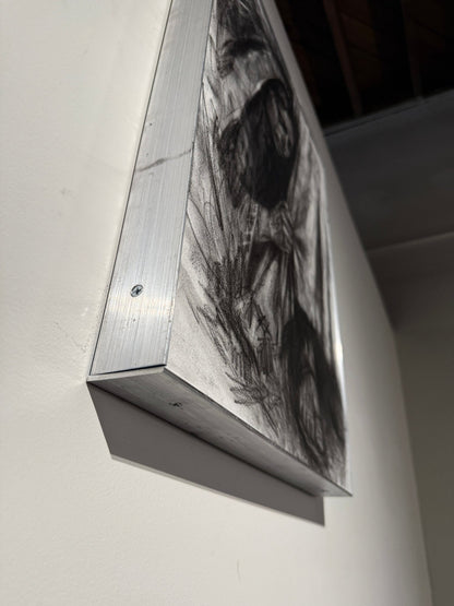 Healed by Faith | Original Charcoal on Canvas - Mad Charcoal