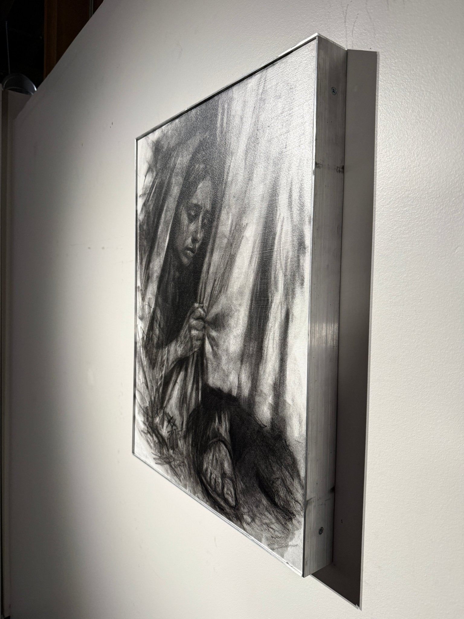 Healed by Faith | Original Charcoal on Canvas - Mad Charcoal