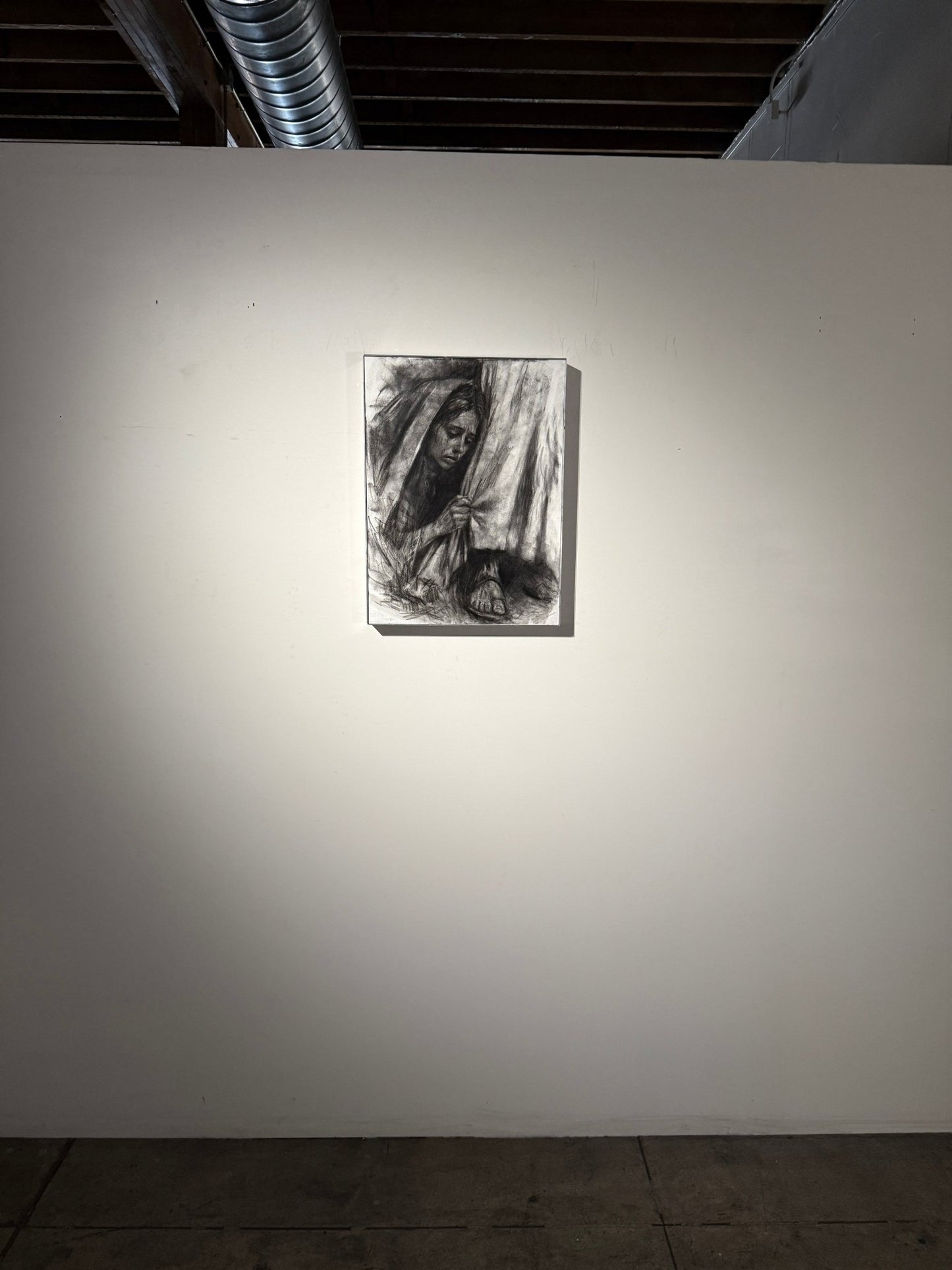Healed by Faith | Original Charcoal on Canvas - Mad Charcoal