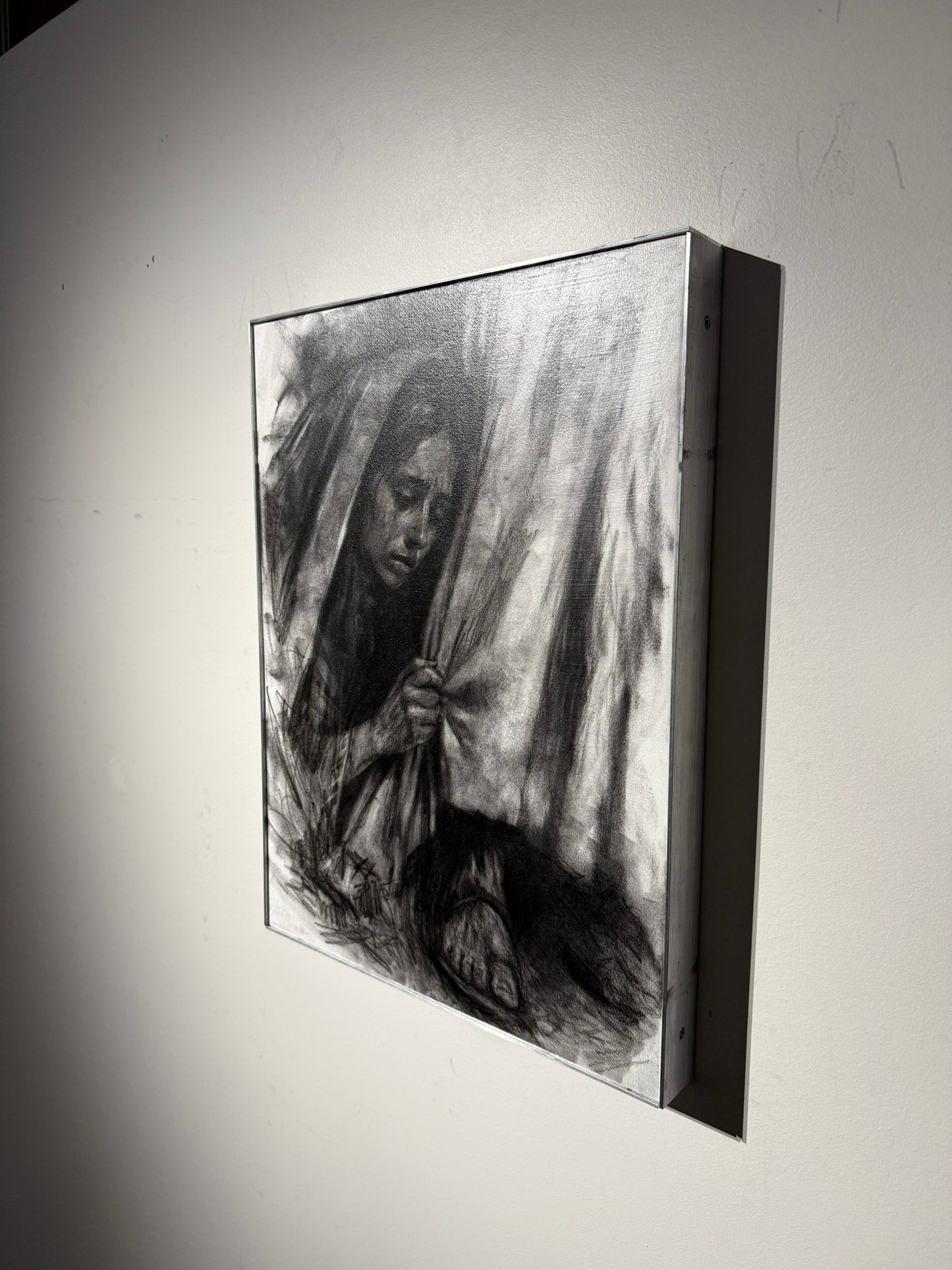Healed by Faith | Original Charcoal on Canvas - Mad Charcoal