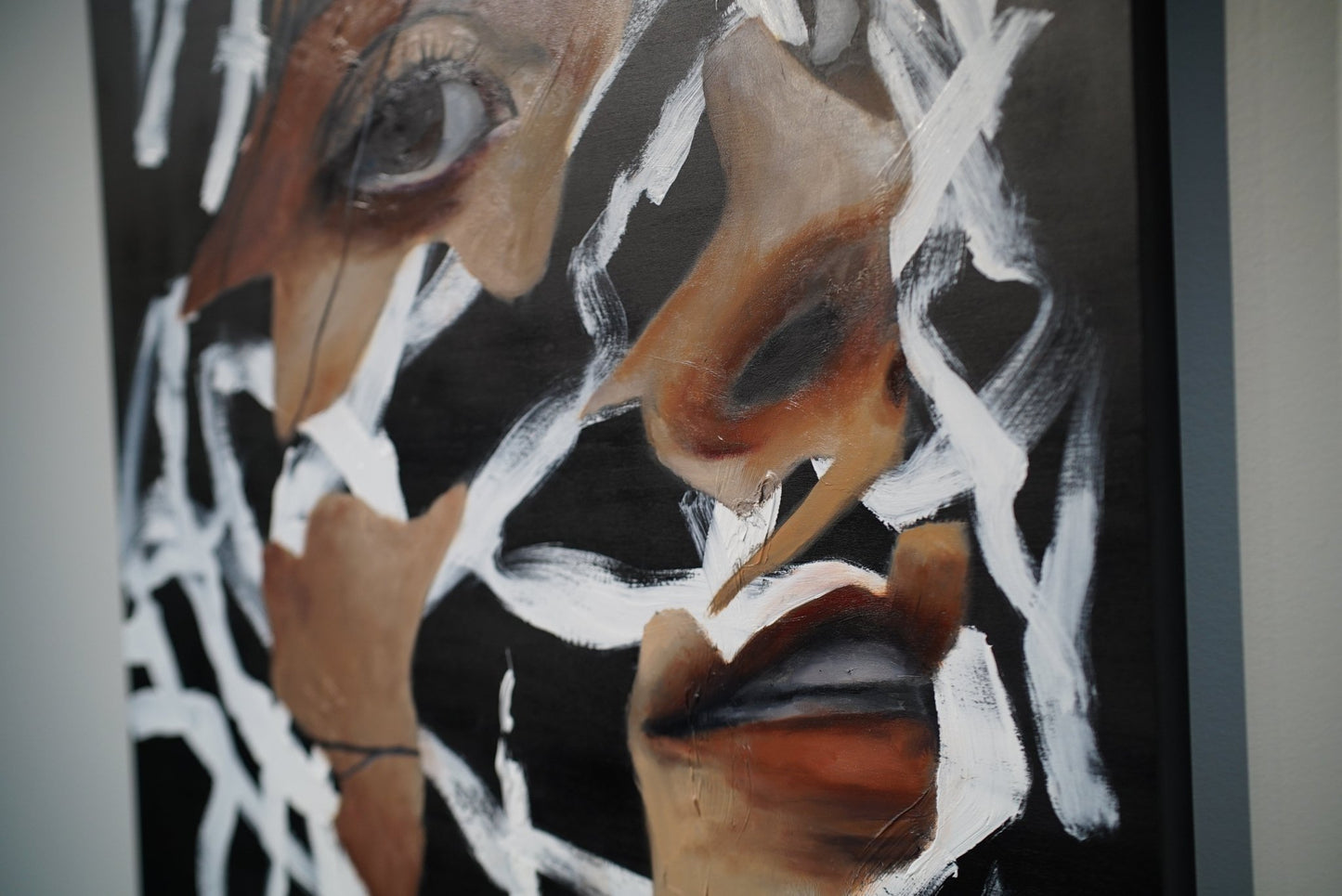 Held In Absence | Original Oil Painting - Mad Charcoal