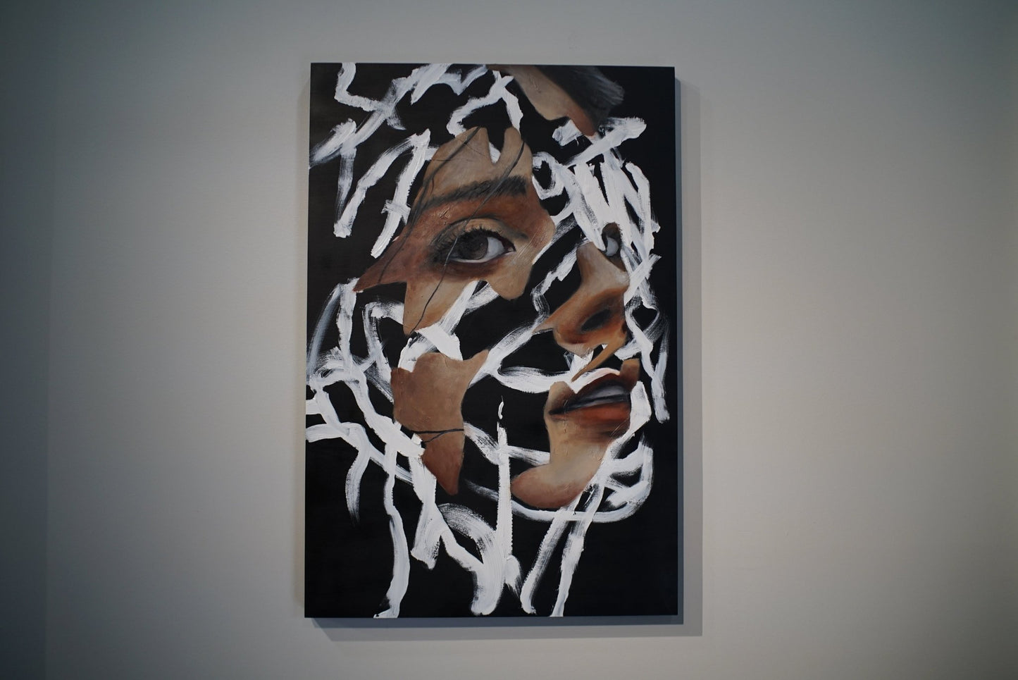 Held In Absence | Original Oil Painting - Mad Charcoal