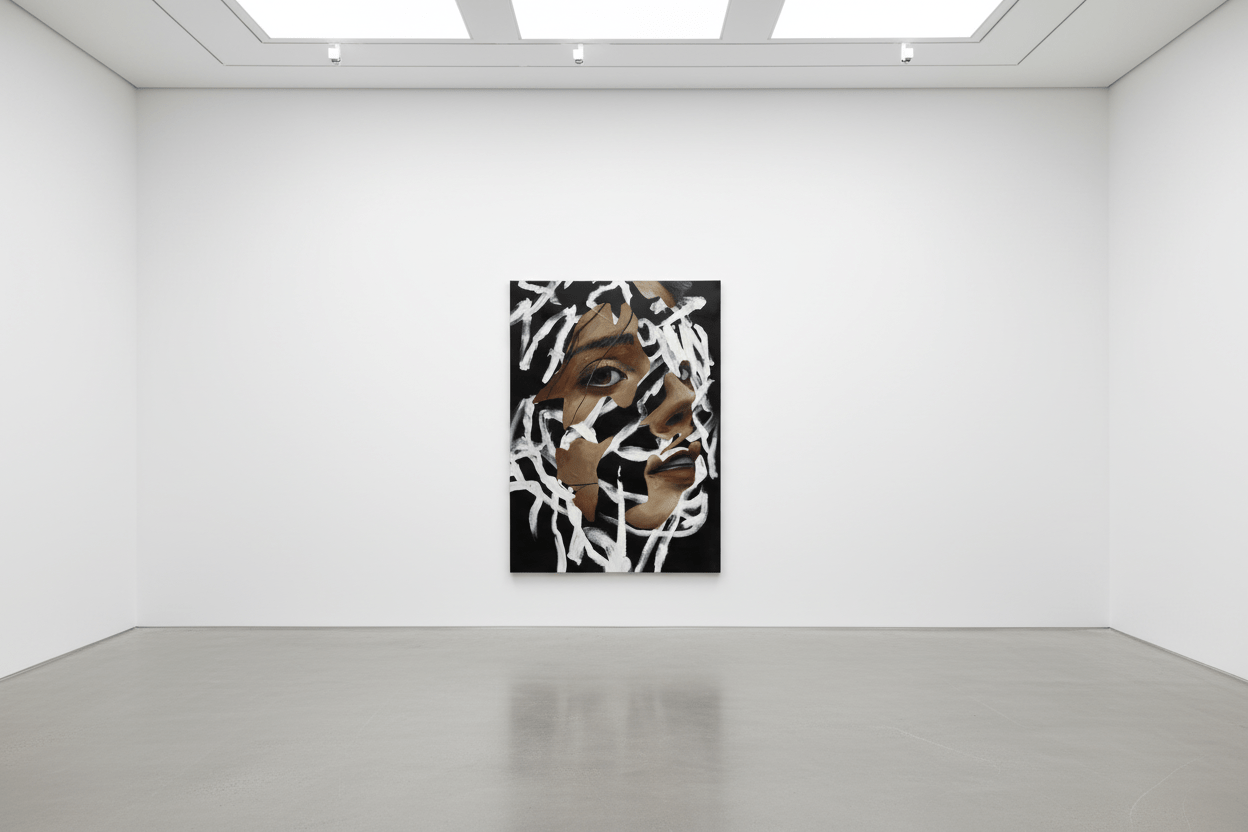 Held In Absence | Original Oil Painting - Mad Charcoal