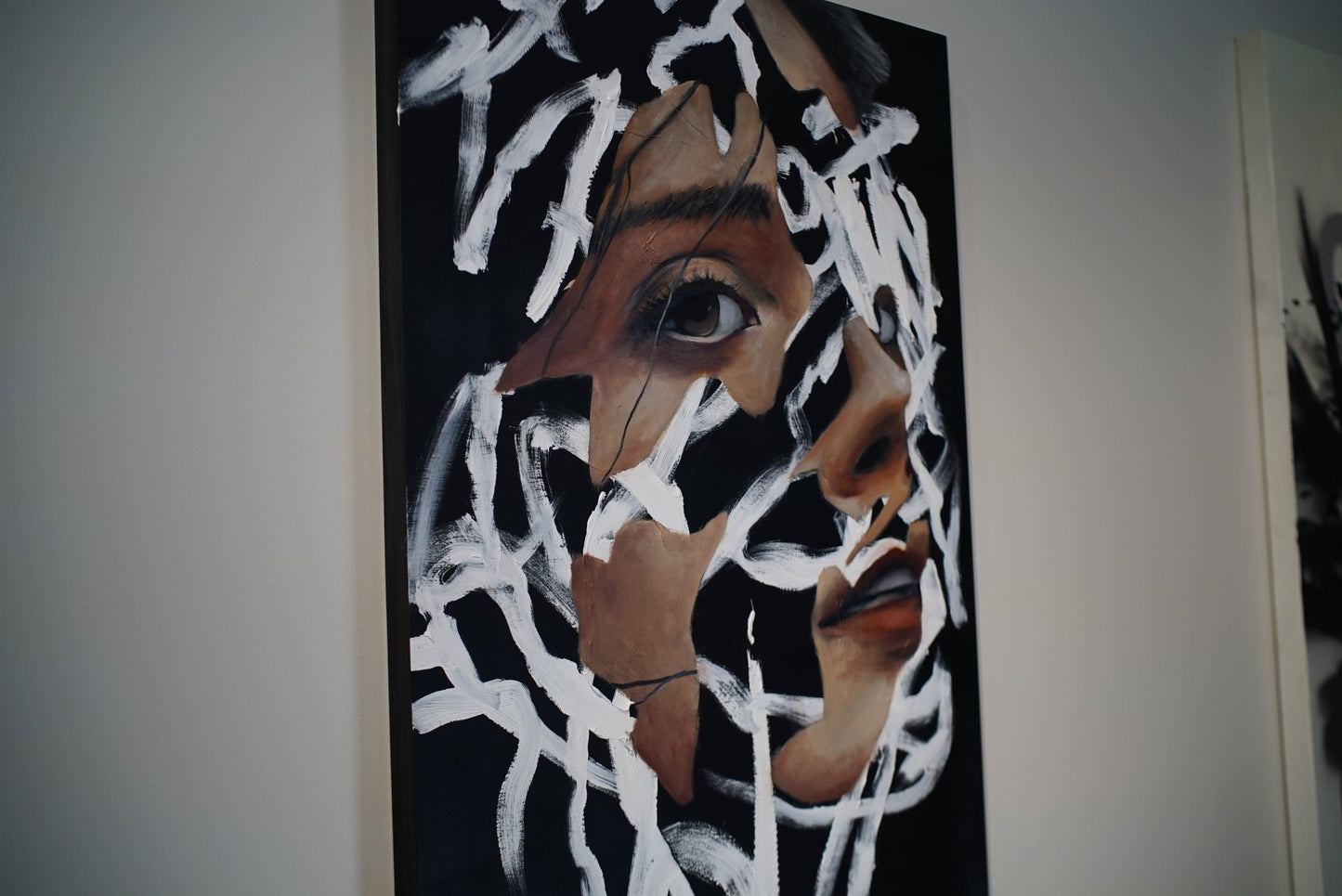 Held In Absence | Original Oil Painting - Mad Charcoal