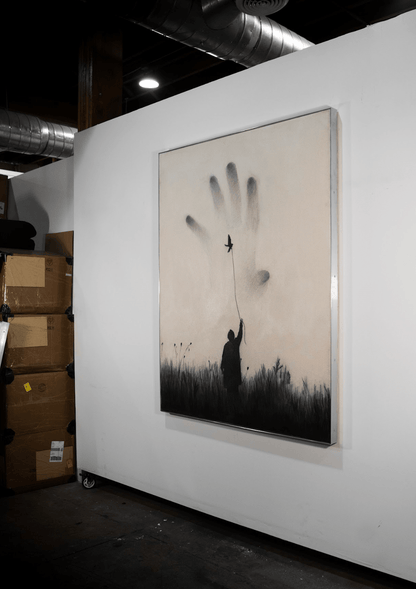I Lost My Reality | Original Charcoal on Canvas - Mad Charcoal