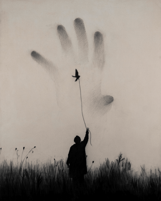 I Lost My Reality | Original Charcoal on Canvas - Mad Charcoal