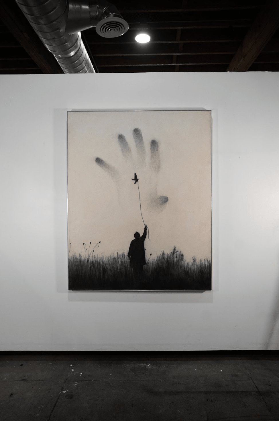 I Lost My Reality | Original Charcoal on Canvas - Mad Charcoal