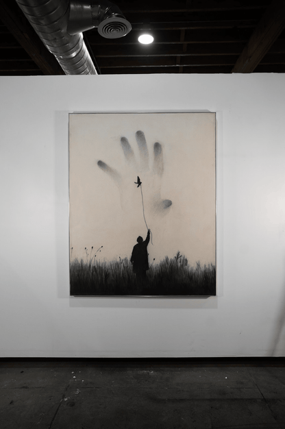 I Lost My Reality | Original Charcoal on Canvas - Mad Charcoal
