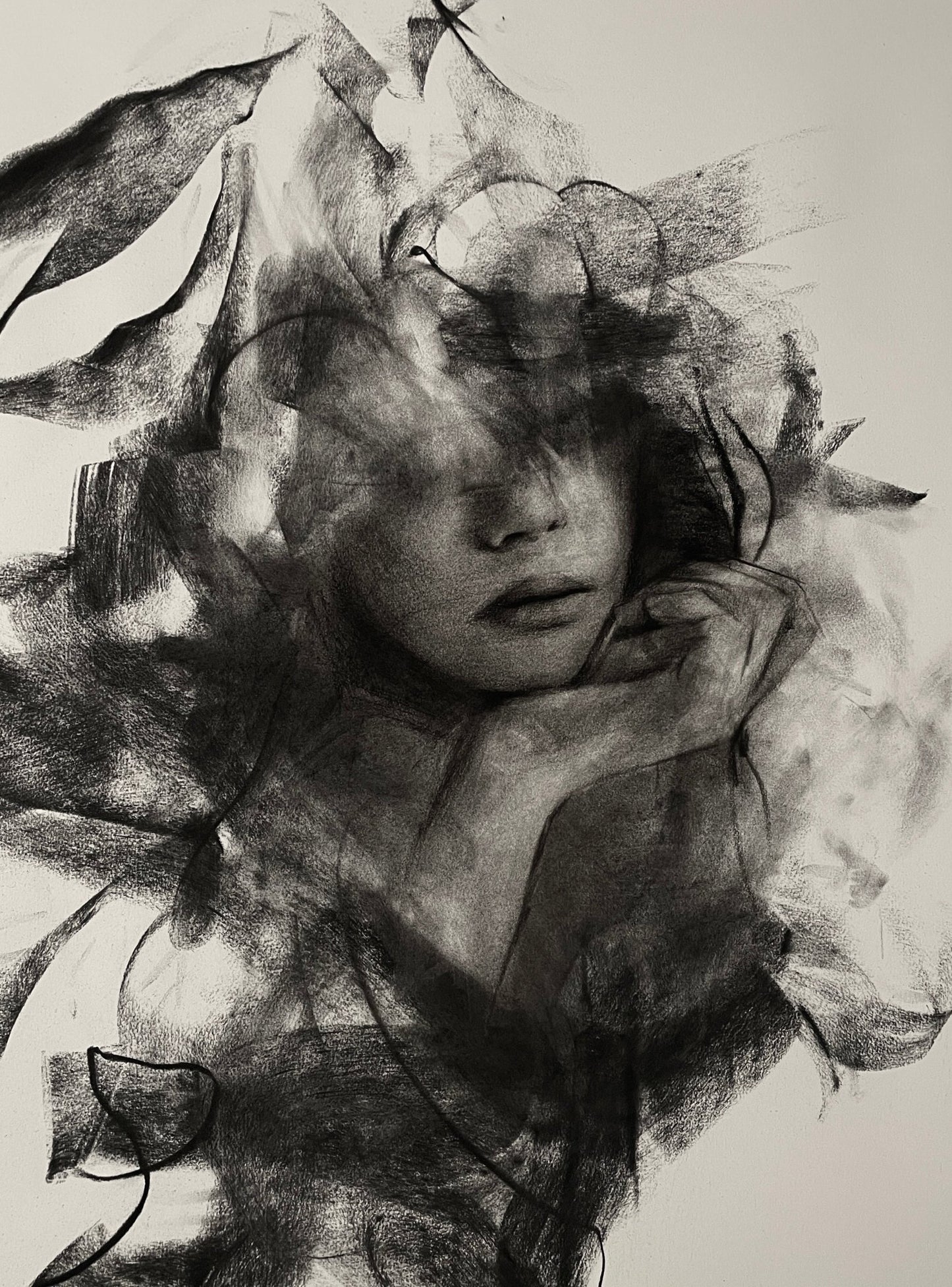 I See Through The Smoke | Original Drawing - Mad Charcoal