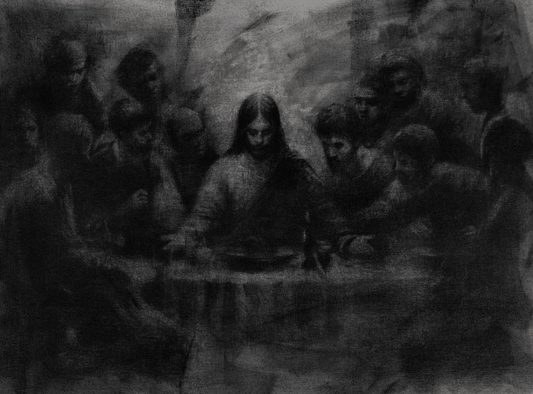 In Remembrance | Original Charcoal on Canvas - Mad Charcoal