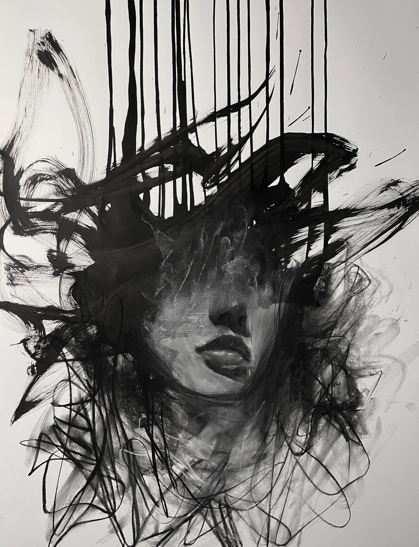In the Solitude of My Mind | Original Drawing - Mad Charcoal