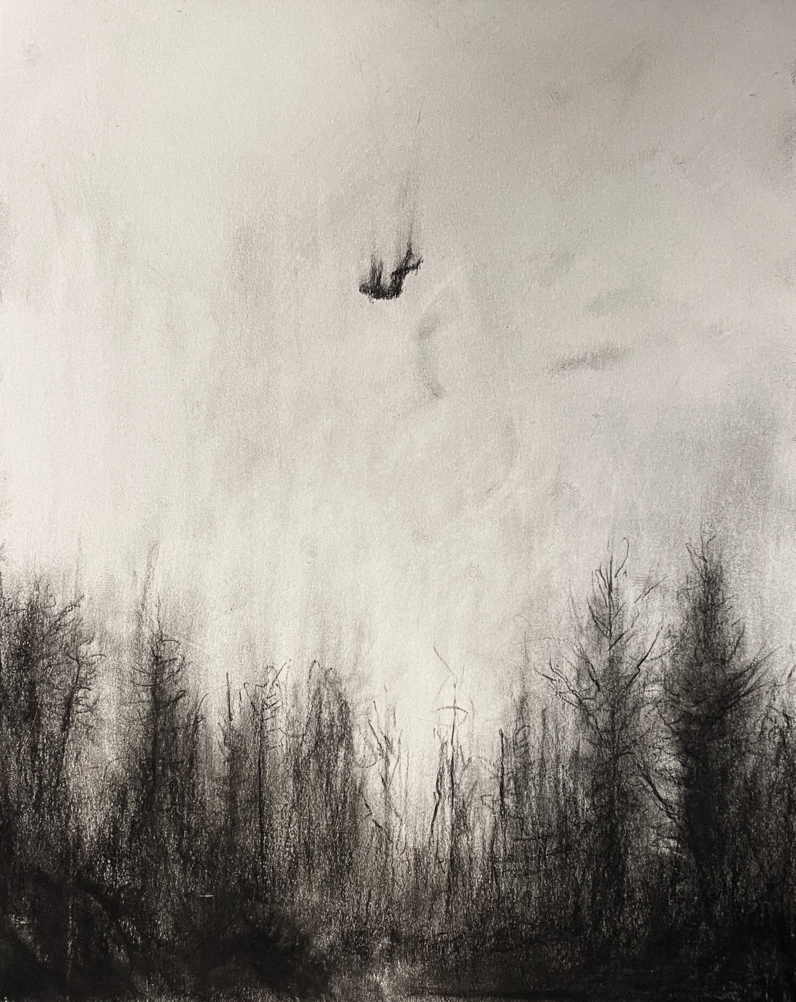 Into Nowhere | Original Drawing - Mad Charcoal