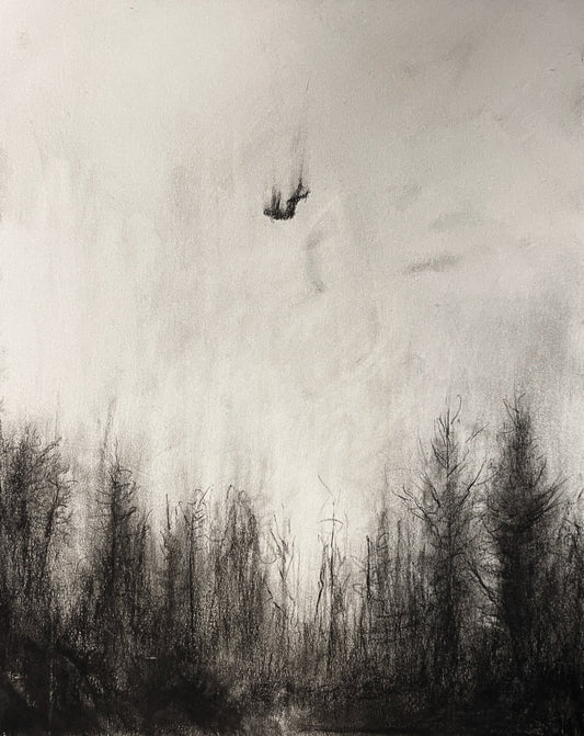 Into Nowhere | Original Drawing - Mad Charcoal
