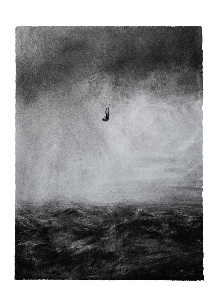 Into Your Depths | Original Drawing - Mad Charcoal