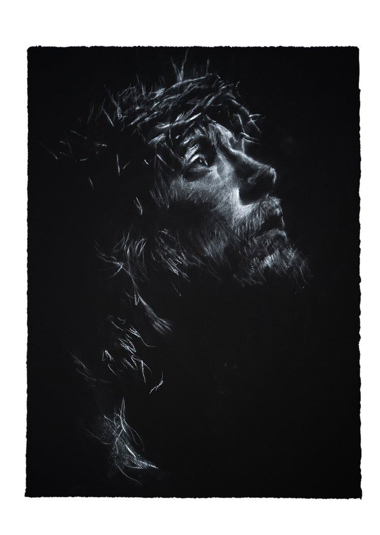 Into Your Hands I Commit My Spirit | Original Drawing - Mad Charcoal