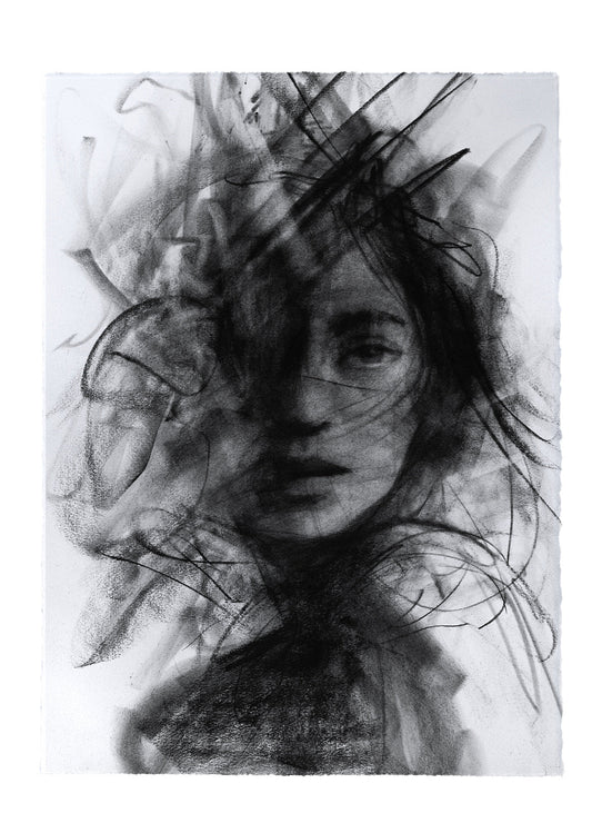 My Fragile Existence | Original Drawing - Mad Charcoal
