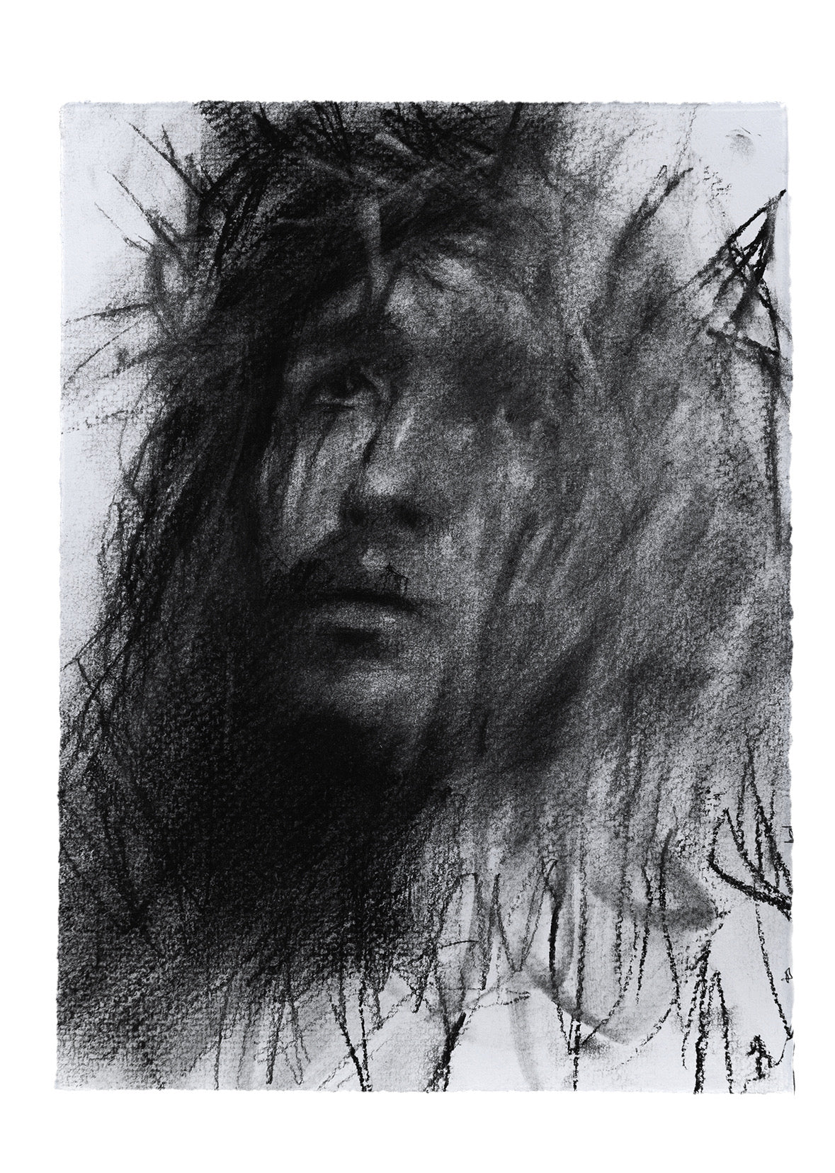 My King Who Was Slain | Original Drawing - Mad Charcoal