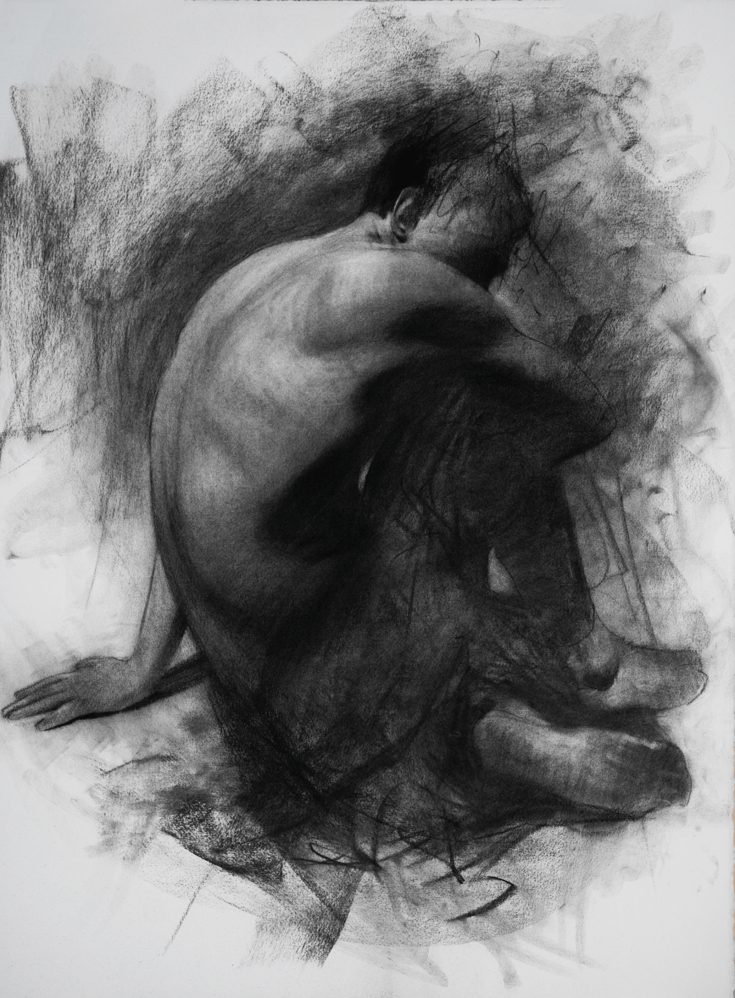 Mystery of the Fallen | Original Drawing - Mad Charcoal