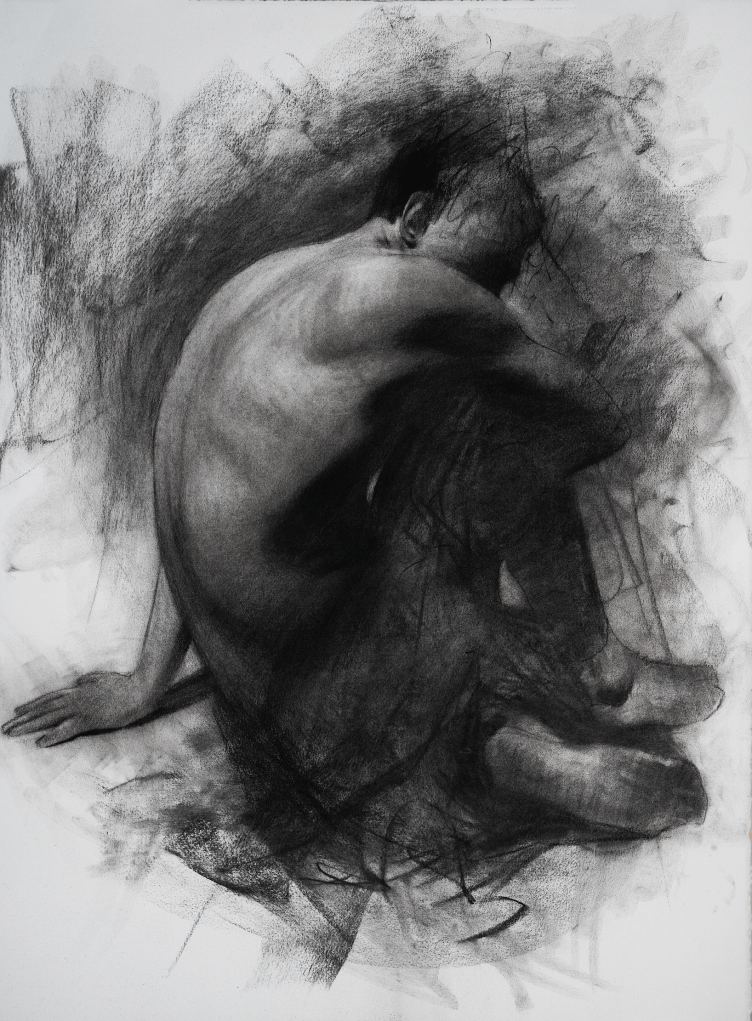 Mystery of the Fallen | Original Drawing - Mad Charcoal