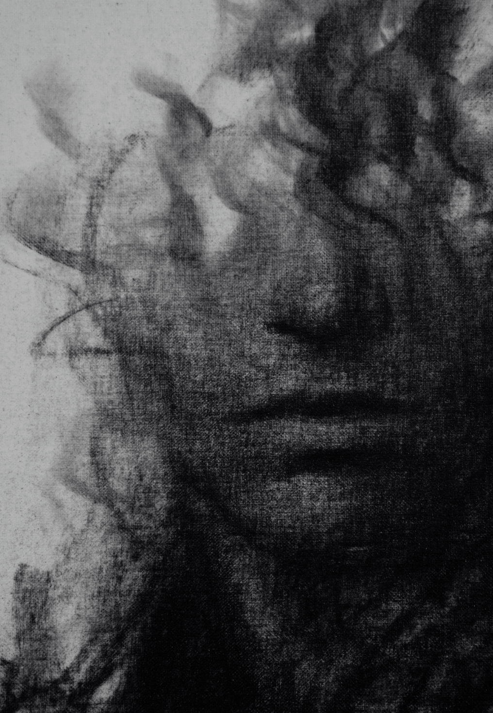 Only the Dawn Survives | Original Charcoal on Canvas - Mad Charcoal