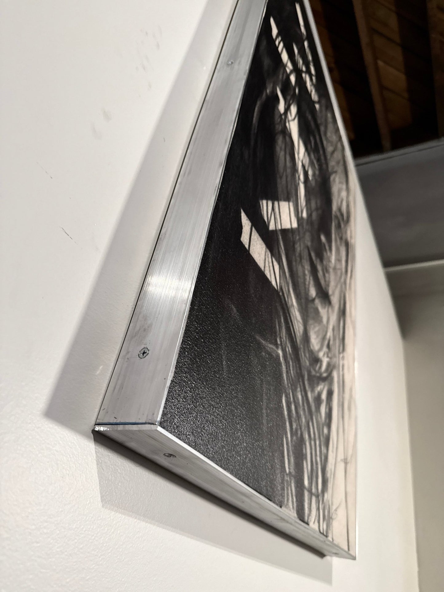 Our Memories Beneath the Surface | Original Charcoal on Canvas - Mad Charcoal