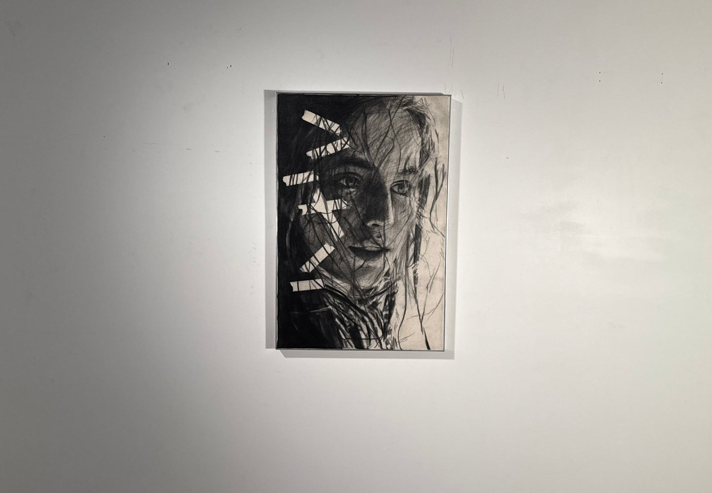 Our Memories Beneath the Surface | Original Charcoal on Canvas - Mad Charcoal