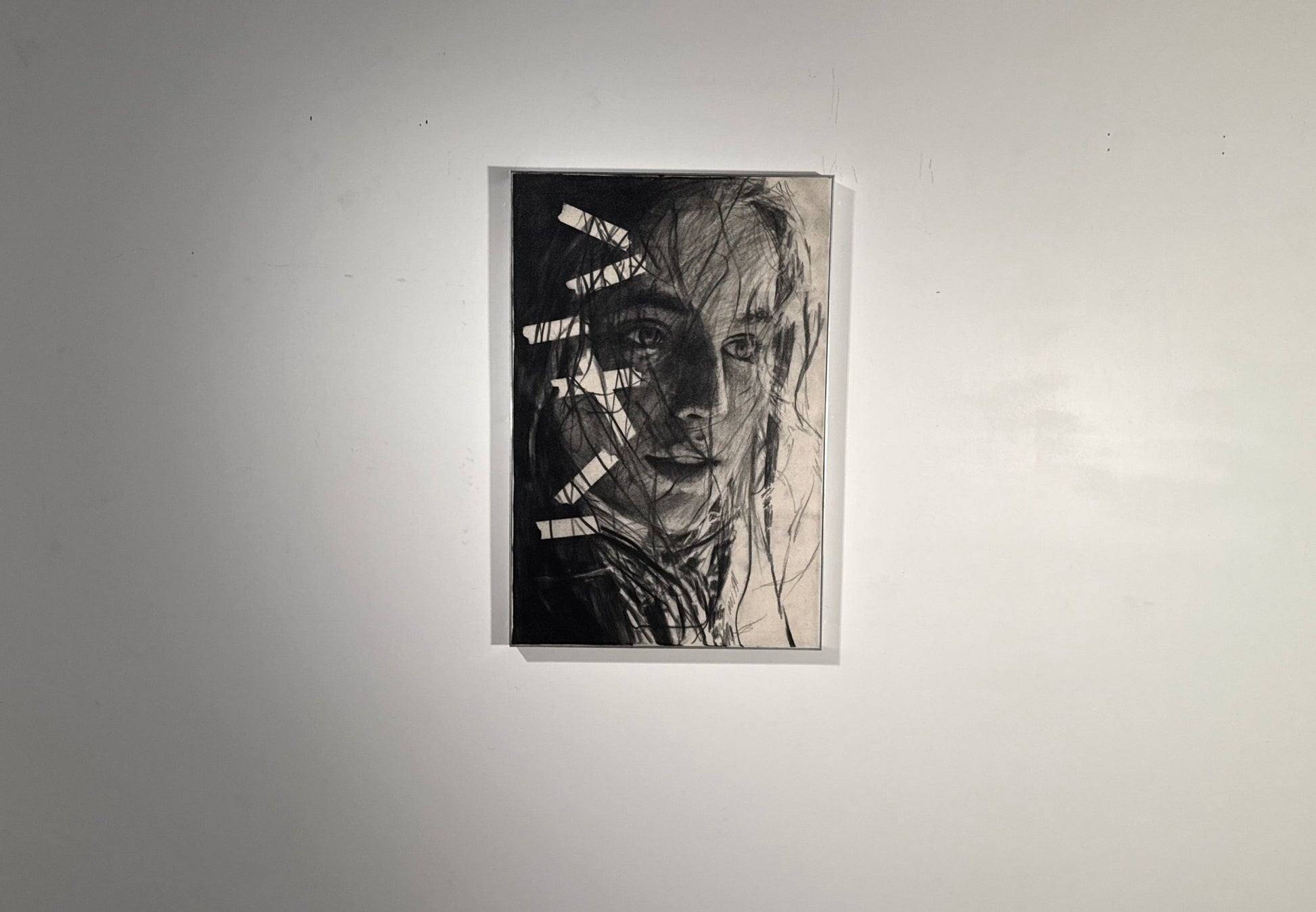 Our Memories Beneath the Surface | Original Charcoal on Canvas - Mad Charcoal