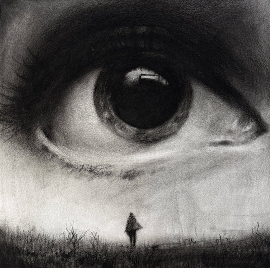 Pieces of You for Pieces of Me | Original Charcoal on Canvas - Mad Charcoal