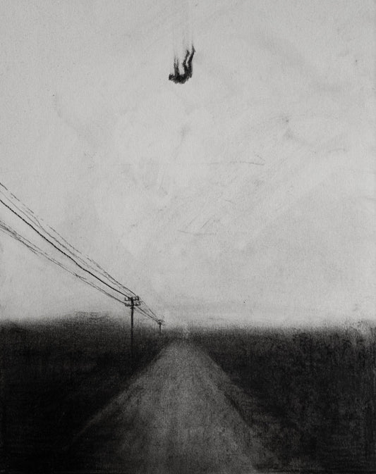 Power Lines | Original Drawing - Mad Charcoal