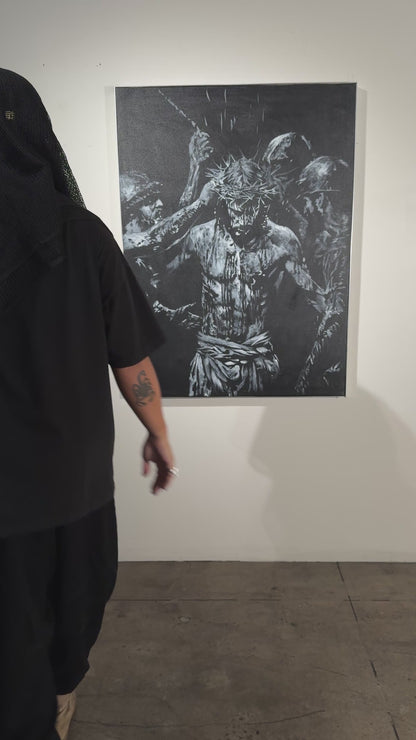 Reverence  | Original Charcoal on Canvas