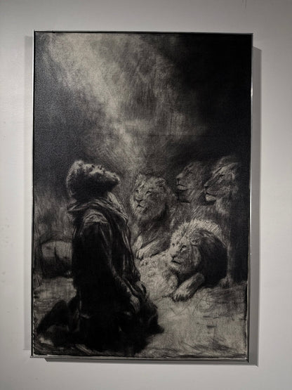 Reverence | Original Charcoal on Canvas - Mad Charcoal