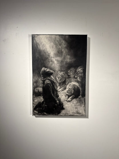 Reverence | Original Charcoal on Canvas - Mad Charcoal