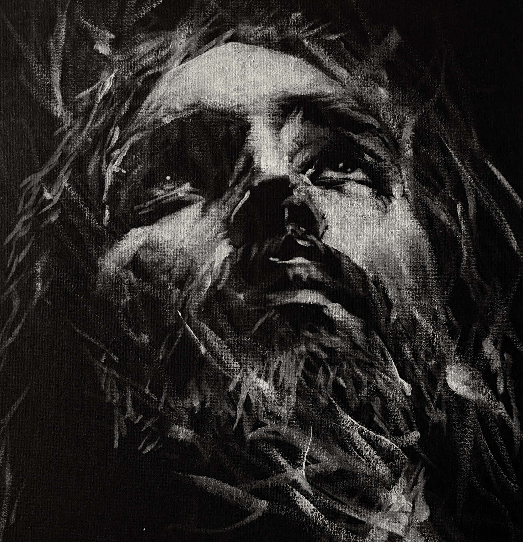 Reverence | Original Charcoal on Canvas - Mad Charcoal