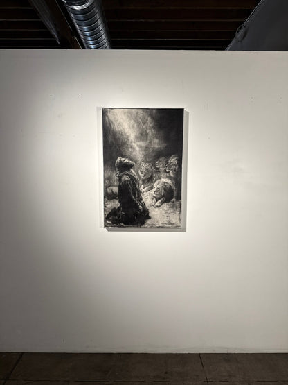 Reverence | Original Charcoal on Canvas - Mad Charcoal