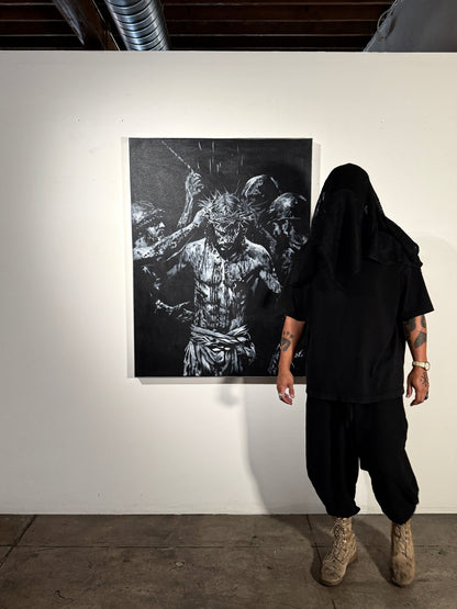 Reverence | Original Charcoal on Canvas - Mad Charcoal