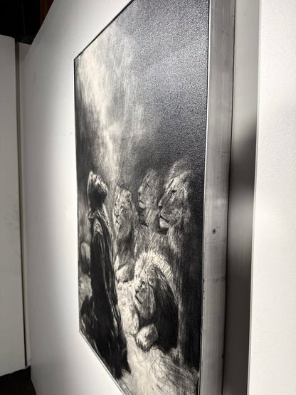 Reverence | Original Charcoal on Canvas - Mad Charcoal