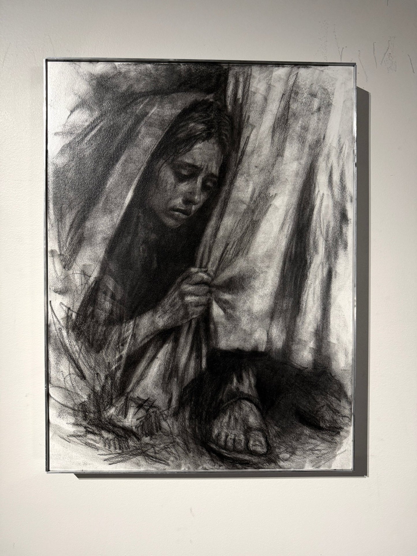 Reverence | Original Charcoal on Canvas - Mad Charcoal