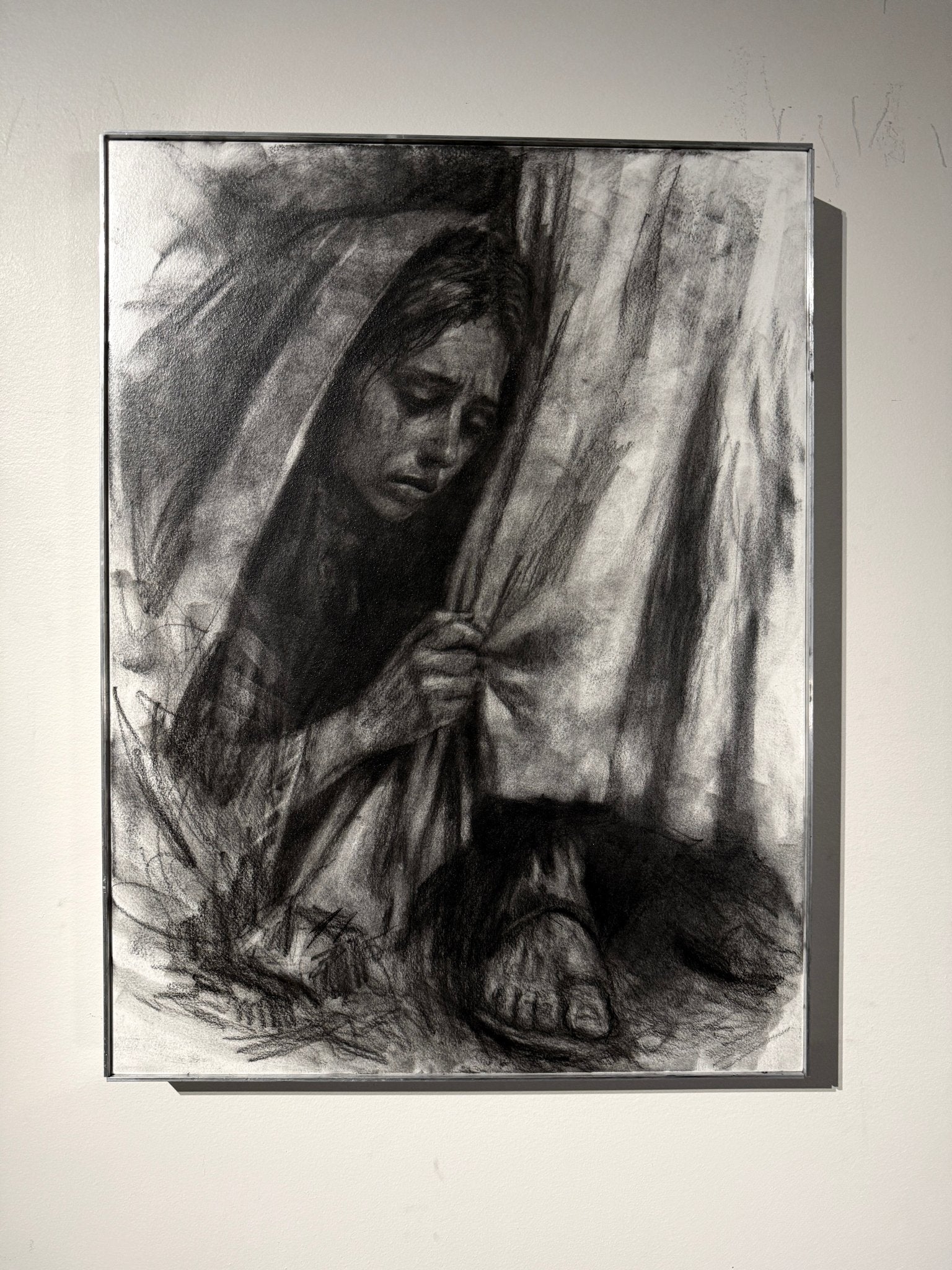Reverence | Original Charcoal on Canvas - Mad Charcoal