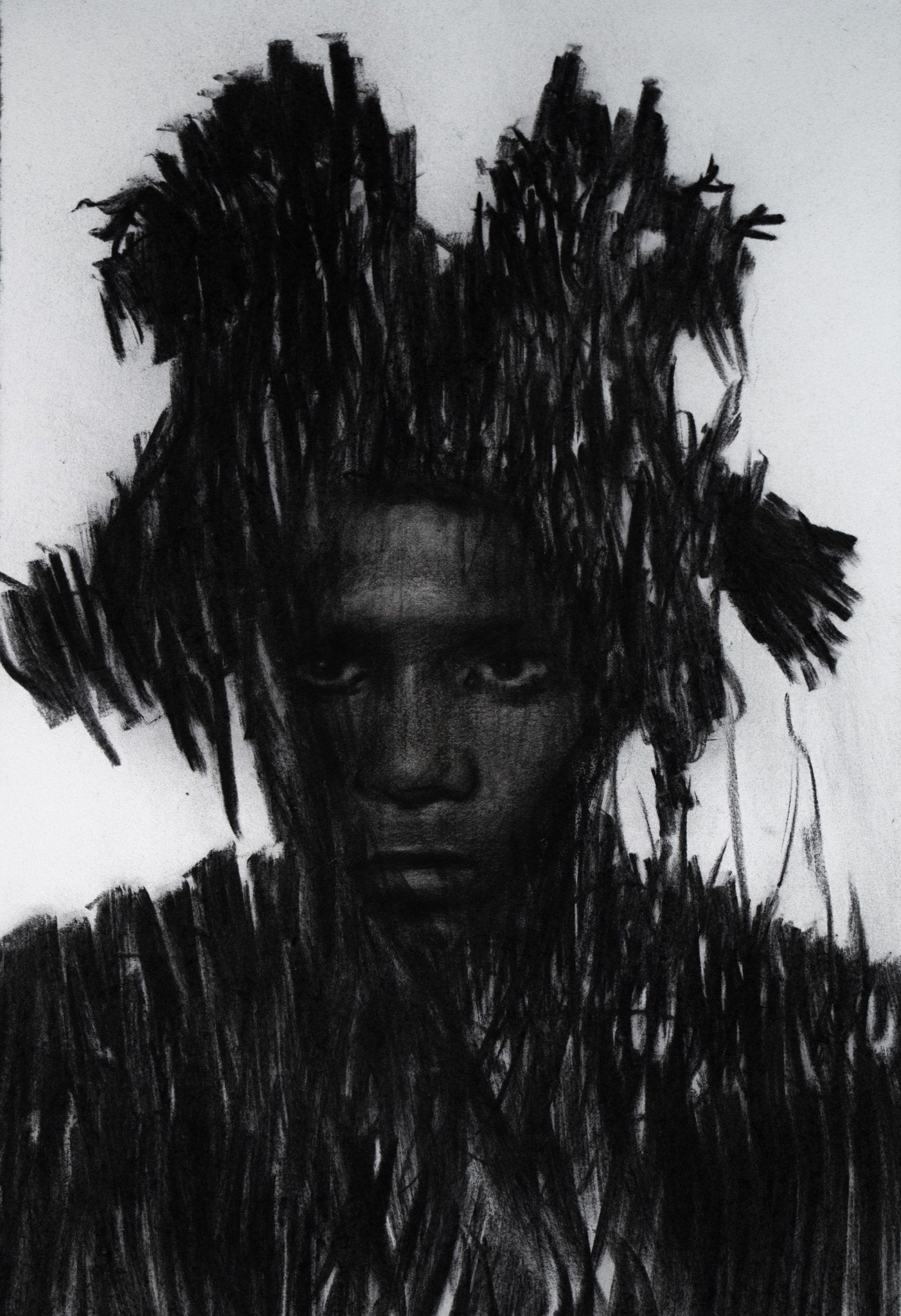 S A M Ø | Original Drawing - Mad Charcoal