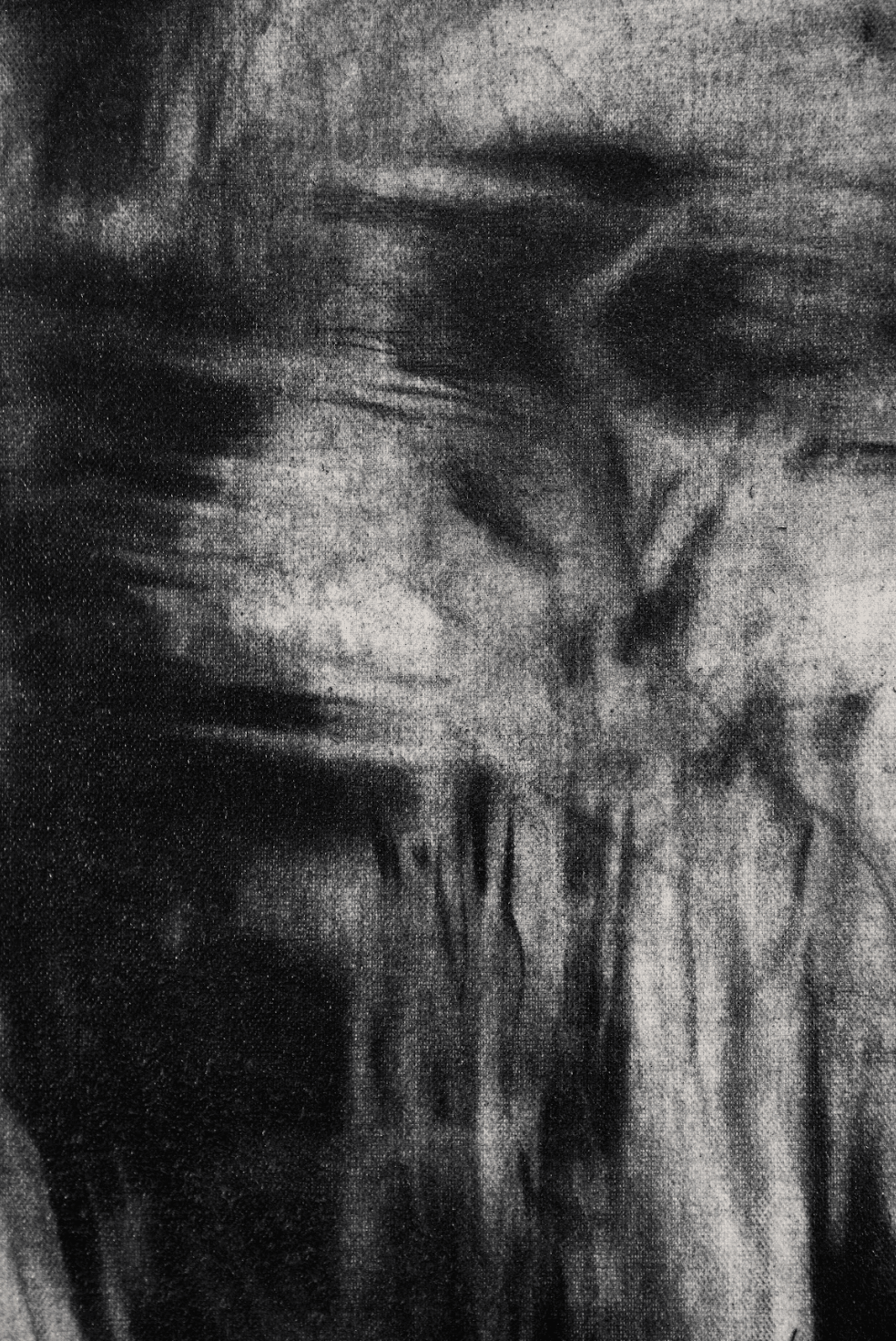 Somewhere Between Ruin and Reverence | Original Charcoal on Canvas - Mad Charcoal