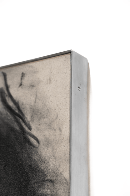 Somewhere Between Ruin and Reverence | Original Charcoal on Canvas - Mad Charcoal