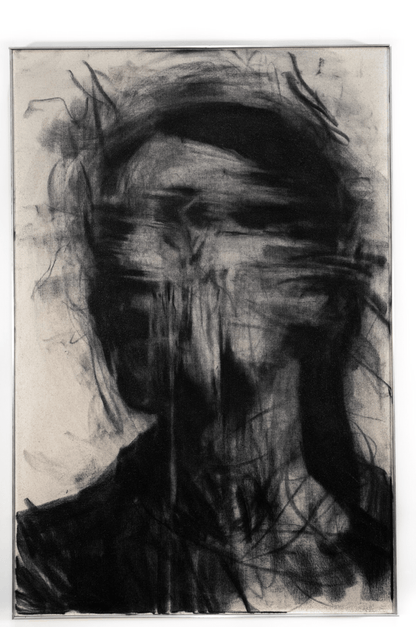 Somewhere Between Ruin and Reverence | Original Charcoal on Canvas - Mad Charcoal