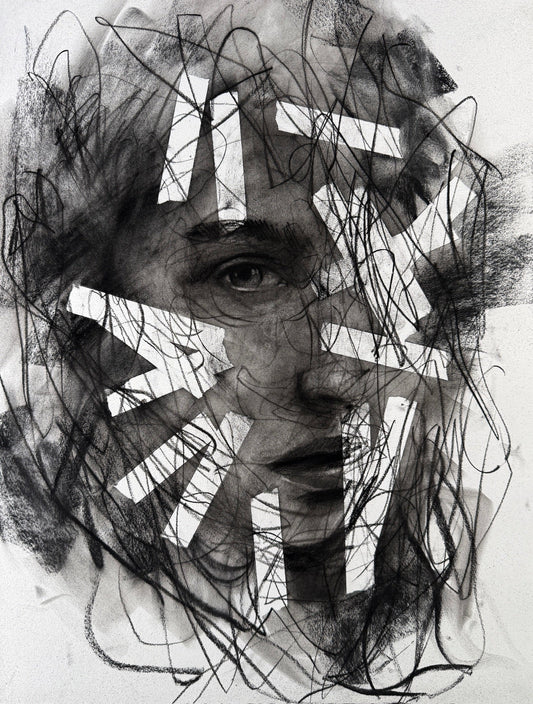 Somewhere I Couldn't Follow | Charcoal Original Drawing - Mad Charcoal