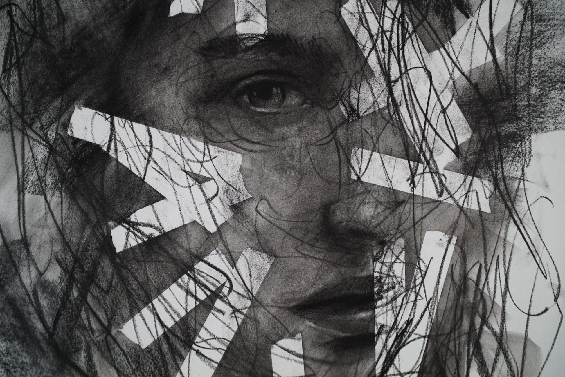 Somewhere I Couldn't Follow | Charcoal Original Drawing - Mad Charcoal