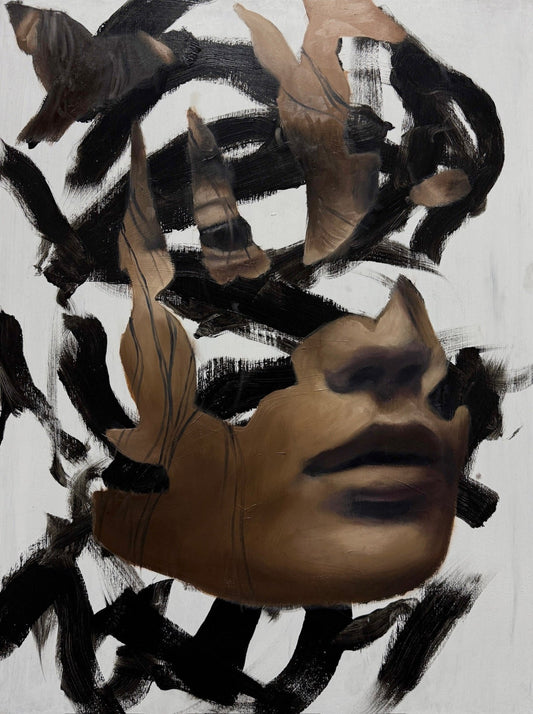 Stillness, Interrupted | Original Oil Painting - Mad Charcoal