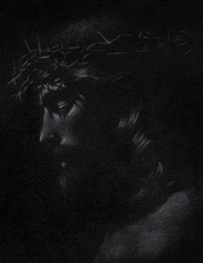 The Cost Of Forgiveness | Original Charcoal on Canvas - Mad Charcoal