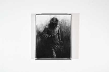 The Defeat Of Darkness | Original Charcoal on Canvas - Mad Charcoal