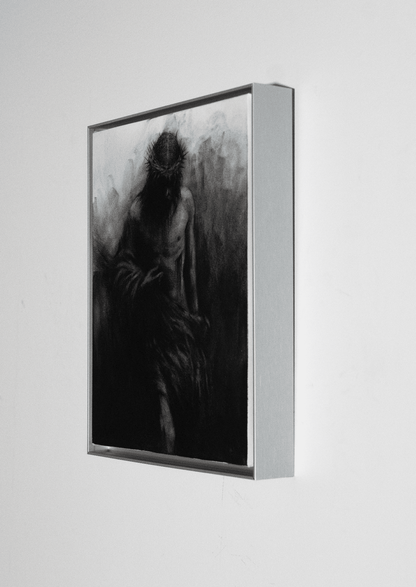 The Defeat Of Darkness | Original Charcoal on Canvas - Mad Charcoal