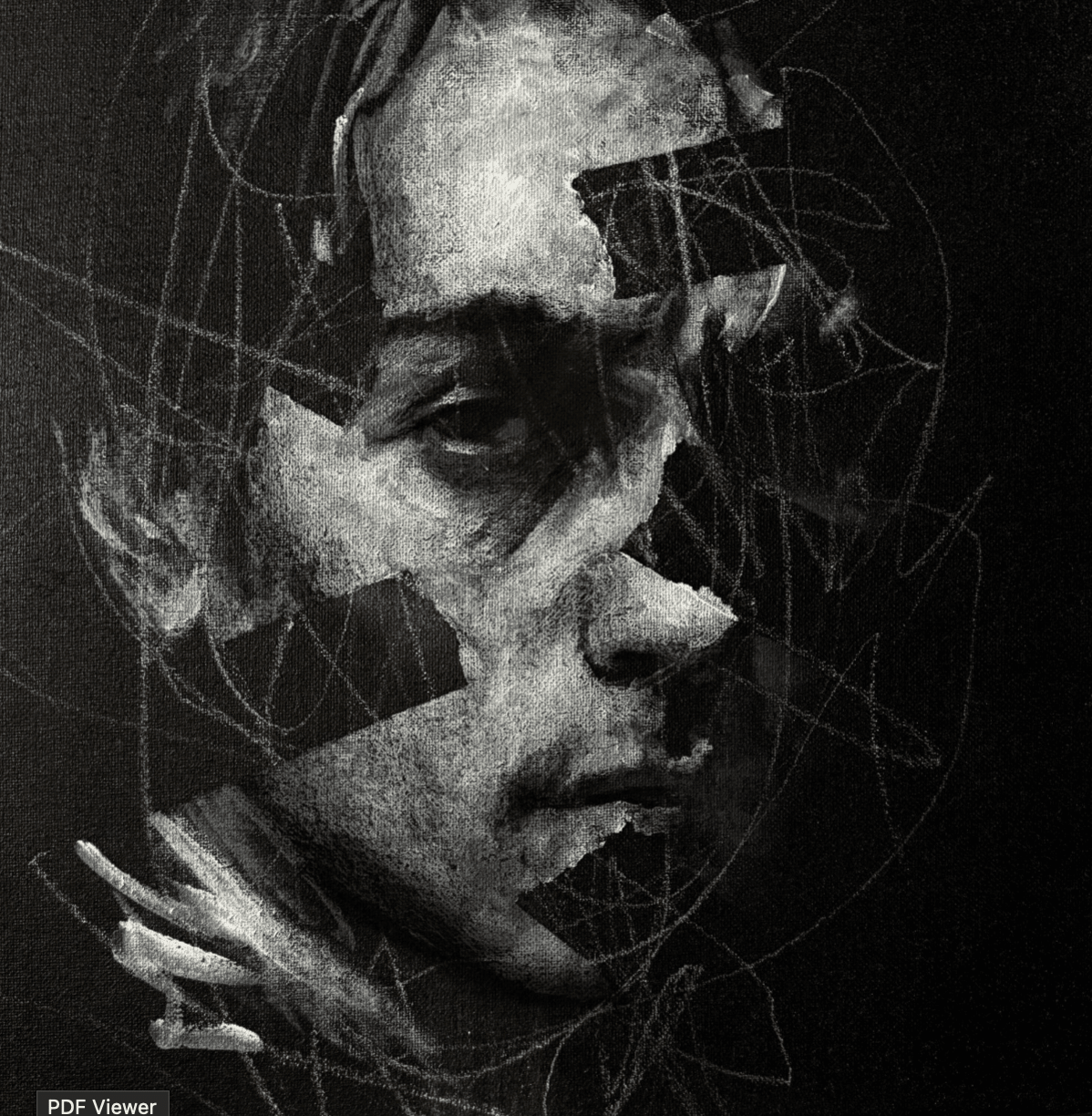 The Distance Within | Original Charcoal on Canvas - Mad Charcoal